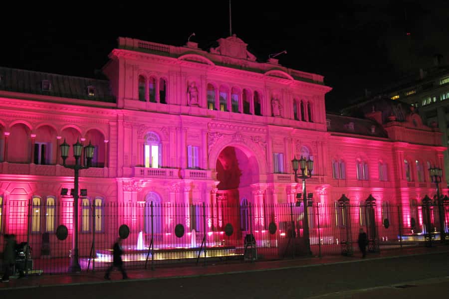 Buenos Aires by Night: Small Group City Tour - Plaza de Mayo after dark: the Pink House, Obelisk, and glowing civic center