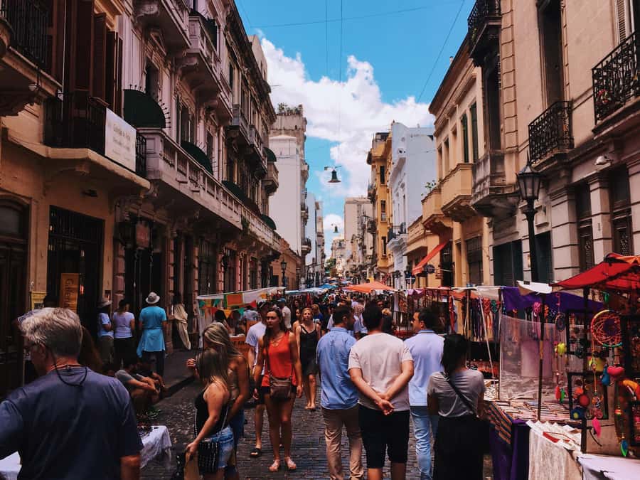 San Telmo: Historical Guided Tour with Street Food & Drinks - Cobblestone streets and landmark stories that connect to what you eat