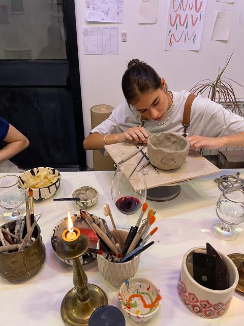 Wine & Pottery Class For Beginners in Buenos Aires Argentina - Wine, snacks, and music while you learn clay basics