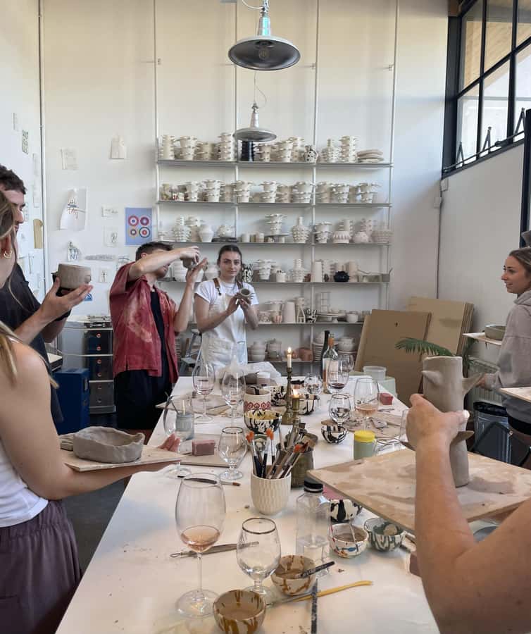Wine & Pottery Class For Beginners in Buenos Aires Argentina - Decorating and painting: making it look like you
