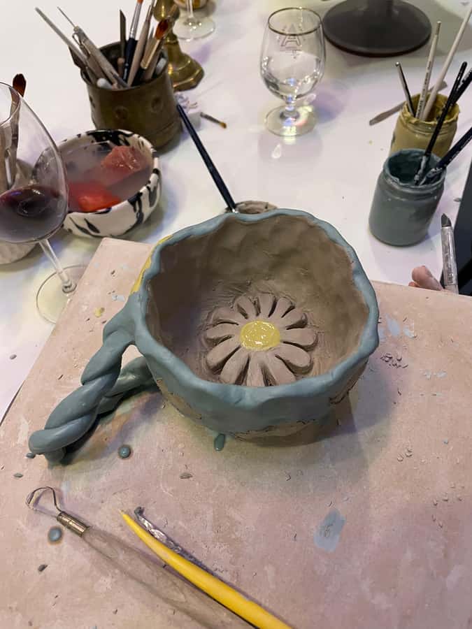 Wine & Pottery Class For Beginners in Buenos Aires Argentina - After class: glazing, firing, and the wait for pickup